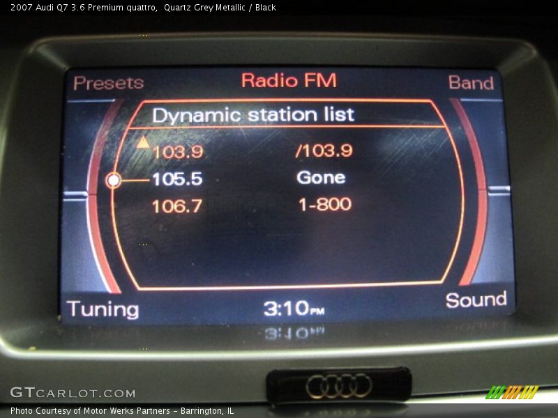 Quartz Grey Metallic / Black 2007 Audi Q7 3.6 Premium quattro