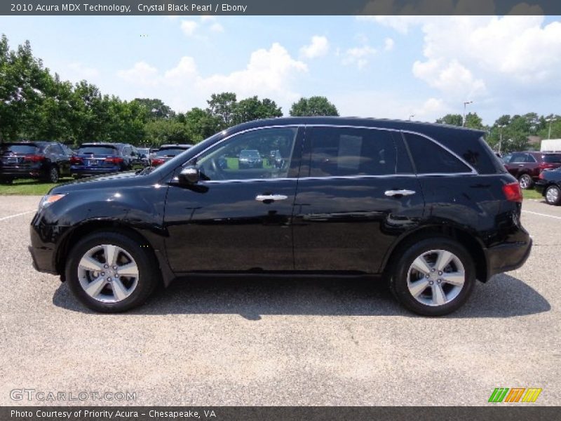 Crystal Black Pearl / Ebony 2010 Acura MDX Technology