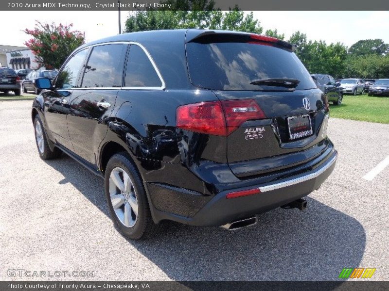 Crystal Black Pearl / Ebony 2010 Acura MDX Technology