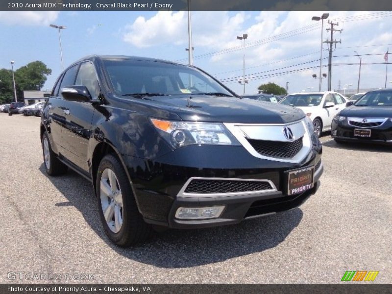 Crystal Black Pearl / Ebony 2010 Acura MDX Technology