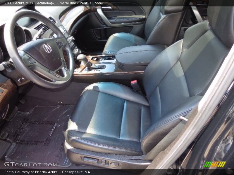 Crystal Black Pearl / Ebony 2010 Acura MDX Technology