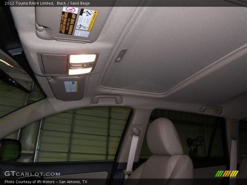 Black / Sand Beige 2012 Toyota RAV4 Limited