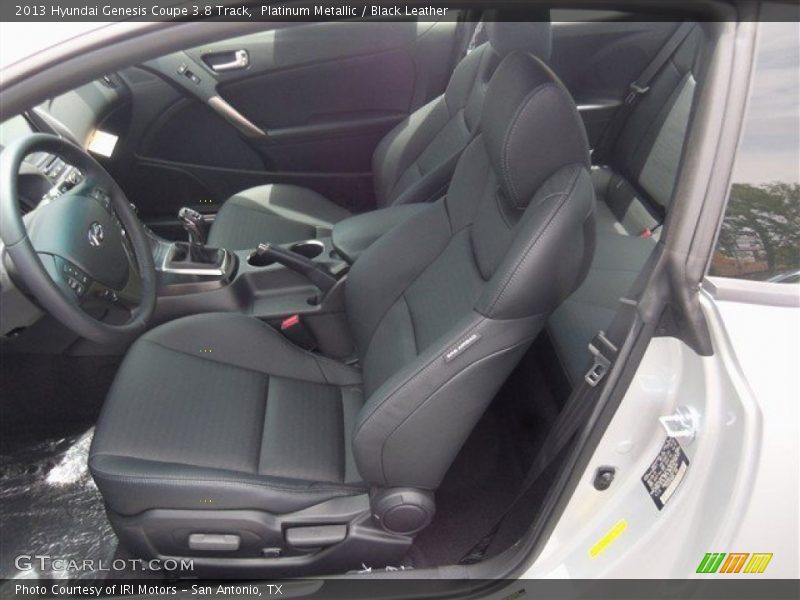 Platinum Metallic / Black Leather 2013 Hyundai Genesis Coupe 3.8 Track