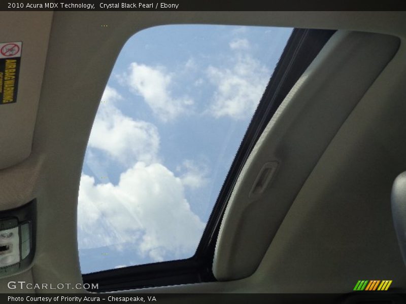 Crystal Black Pearl / Ebony 2010 Acura MDX Technology