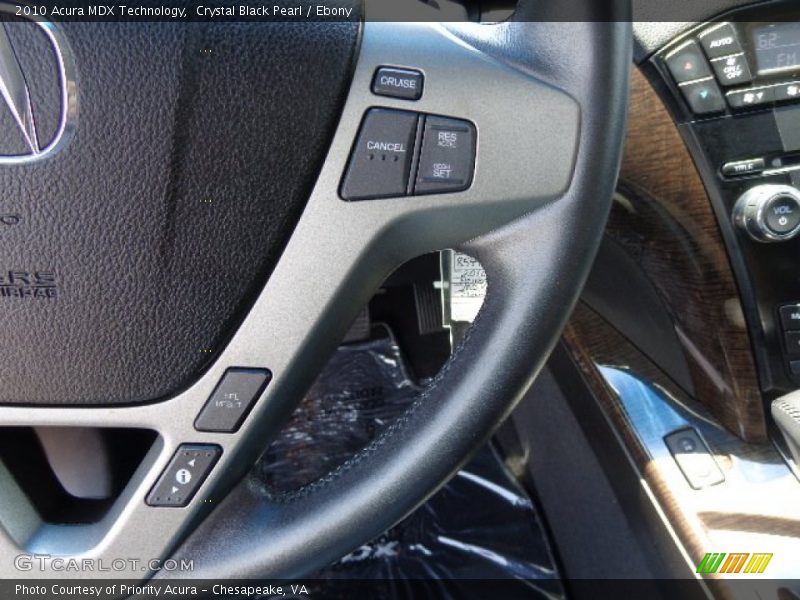 Crystal Black Pearl / Ebony 2010 Acura MDX Technology