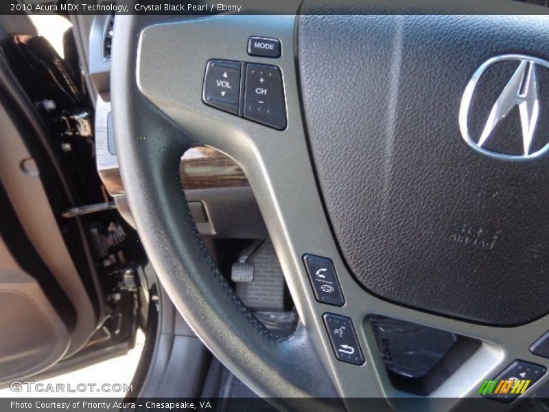 Crystal Black Pearl / Ebony 2010 Acura MDX Technology