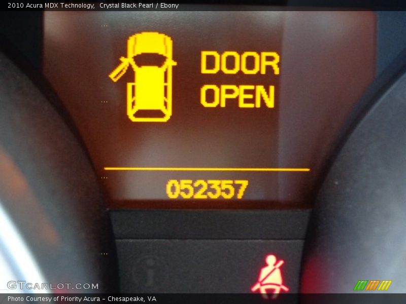 Crystal Black Pearl / Ebony 2010 Acura MDX Technology