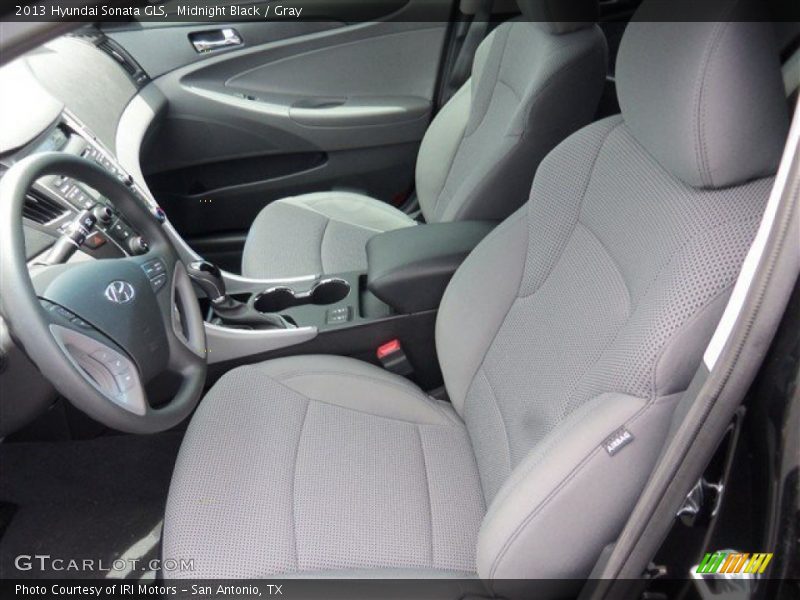 Midnight Black / Gray 2013 Hyundai Sonata GLS