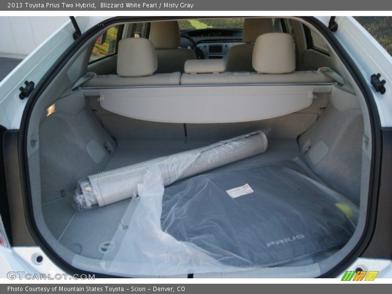 Blizzard White Pearl / Misty Gray 2013 Toyota Prius Two Hybrid