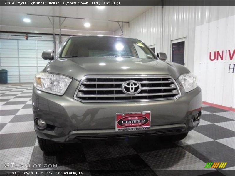 Cypress Green Pearl / Sand Beige 2009 Toyota Highlander Limited