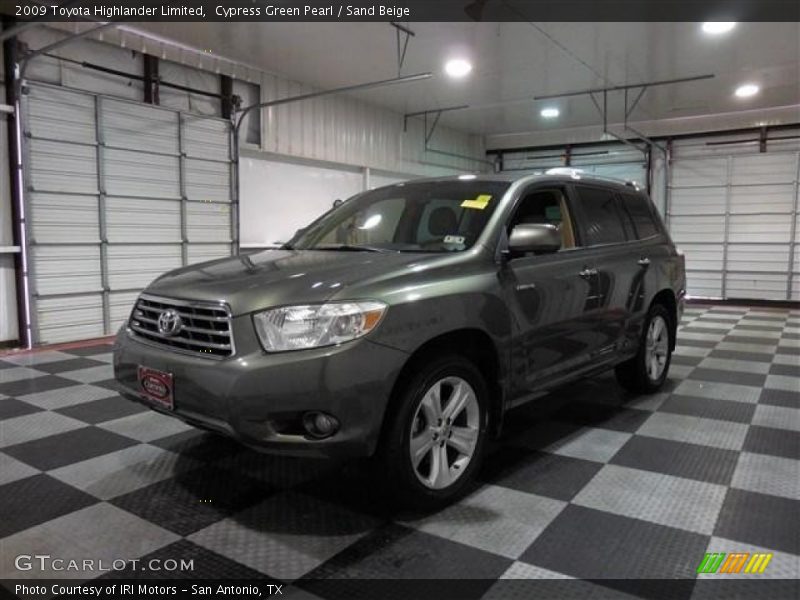 Cypress Green Pearl / Sand Beige 2009 Toyota Highlander Limited