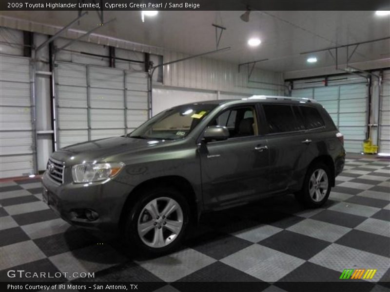 Cypress Green Pearl / Sand Beige 2009 Toyota Highlander Limited