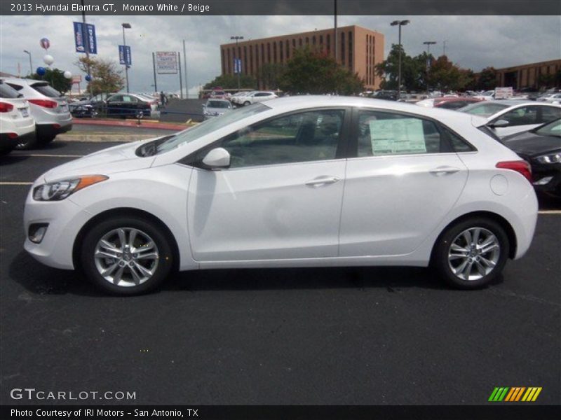 Monaco White / Beige 2013 Hyundai Elantra GT