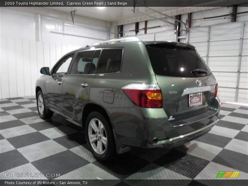 Cypress Green Pearl / Sand Beige 2009 Toyota Highlander Limited