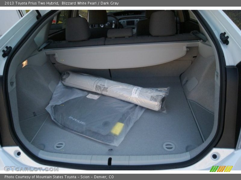 Blizzard White Pearl / Dark Gray 2013 Toyota Prius Two Hybrid