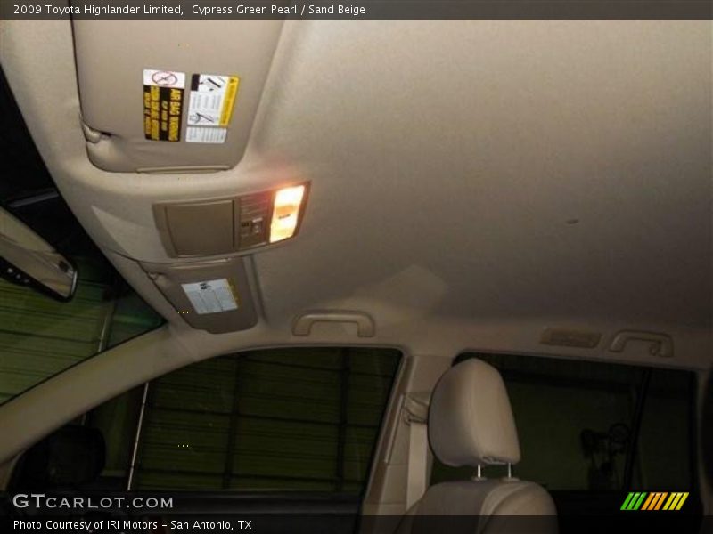 Cypress Green Pearl / Sand Beige 2009 Toyota Highlander Limited
