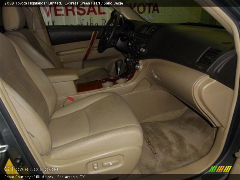 Cypress Green Pearl / Sand Beige 2009 Toyota Highlander Limited