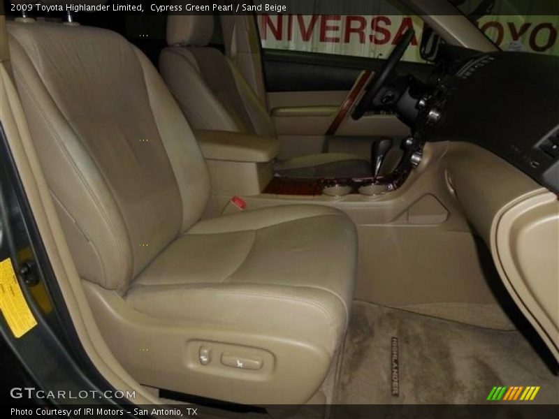 Cypress Green Pearl / Sand Beige 2009 Toyota Highlander Limited