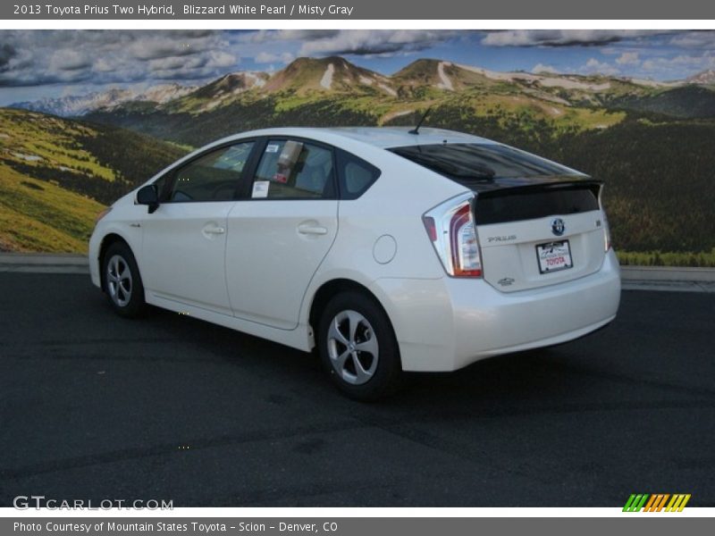 Blizzard White Pearl / Misty Gray 2013 Toyota Prius Two Hybrid