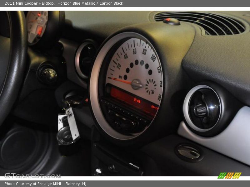 Horizon Blue Metallic / Carbon Black 2011 Mini Cooper Hardtop