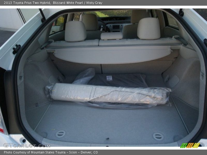 Blizzard White Pearl / Misty Gray 2013 Toyota Prius Two Hybrid