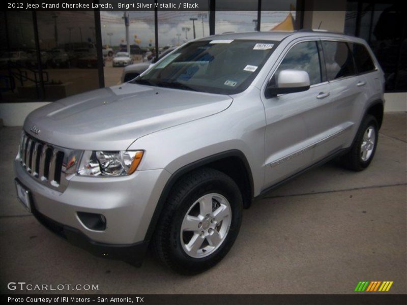 Bright Silver Metallic / Black 2012 Jeep Grand Cherokee Laredo