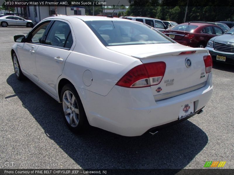 White Suede / Camel 2010 Mercury Milan V6 Premier AWD