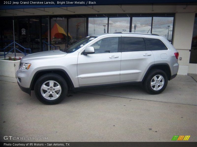 Bright Silver Metallic / Black 2012 Jeep Grand Cherokee Laredo