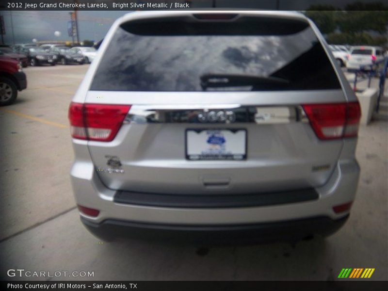 Bright Silver Metallic / Black 2012 Jeep Grand Cherokee Laredo