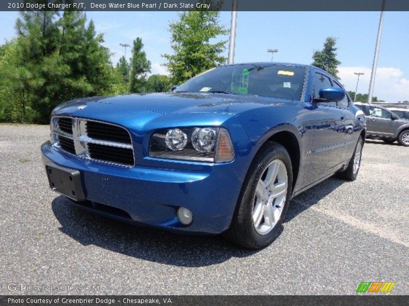 Deep Water Blue Pearl / Dark Slate Gray 2010 Dodge Charger R/T