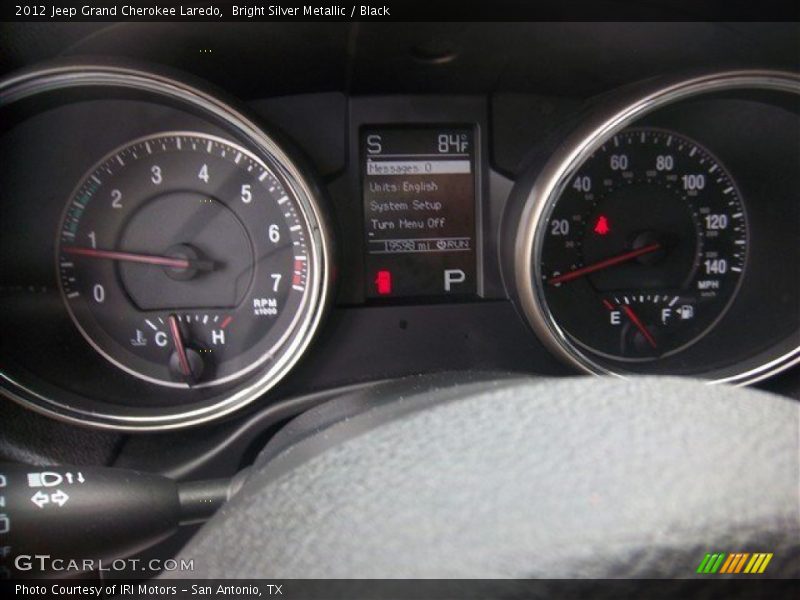 Bright Silver Metallic / Black 2012 Jeep Grand Cherokee Laredo