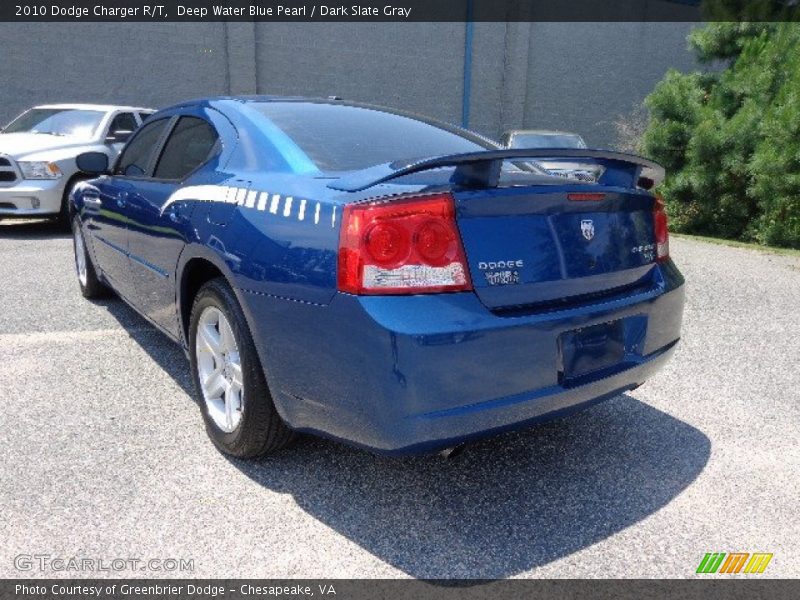 Deep Water Blue Pearl / Dark Slate Gray 2010 Dodge Charger R/T