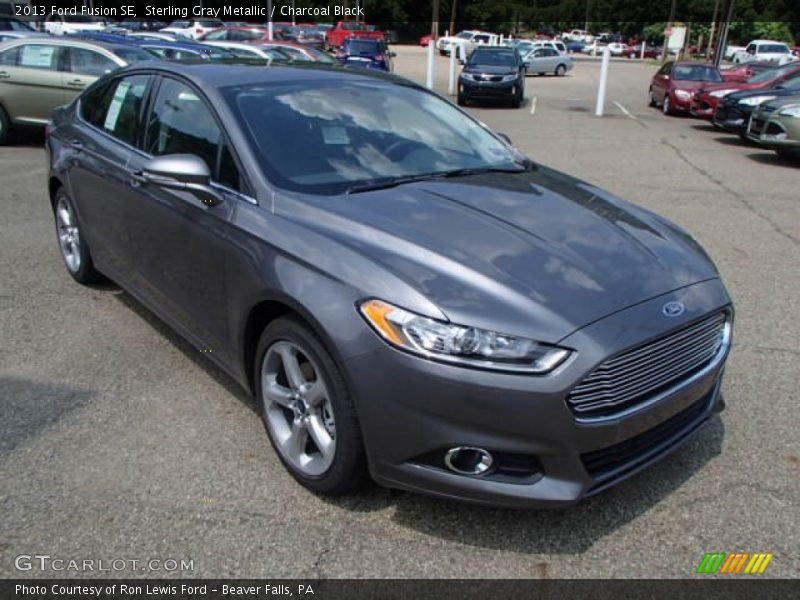 Sterling Gray Metallic / Charcoal Black 2013 Ford Fusion SE
