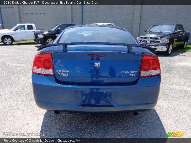 Deep Water Blue Pearl / Dark Slate Gray 2010 Dodge Charger R/T