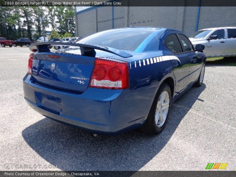 Deep Water Blue Pearl / Dark Slate Gray 2010 Dodge Charger R/T