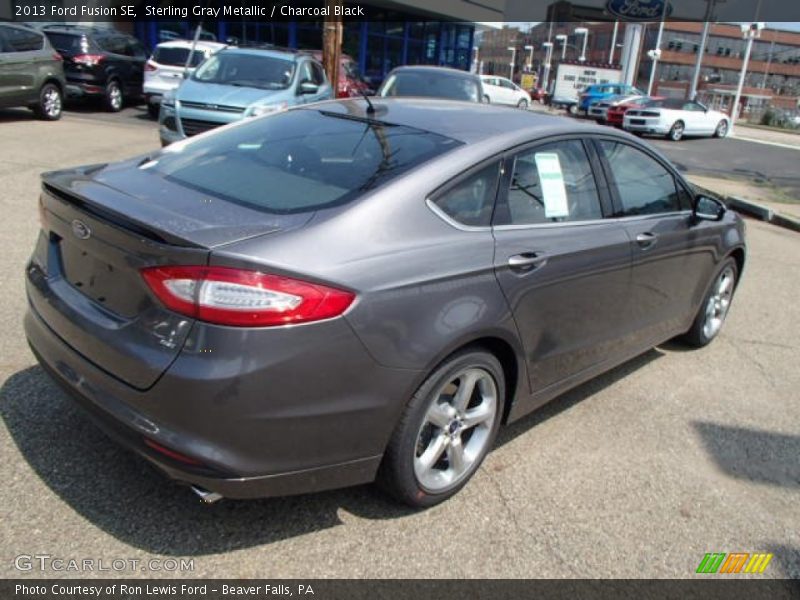 Sterling Gray Metallic / Charcoal Black 2013 Ford Fusion SE