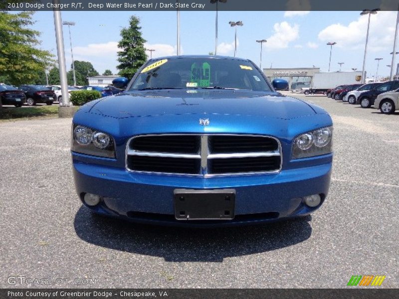 Deep Water Blue Pearl / Dark Slate Gray 2010 Dodge Charger R/T