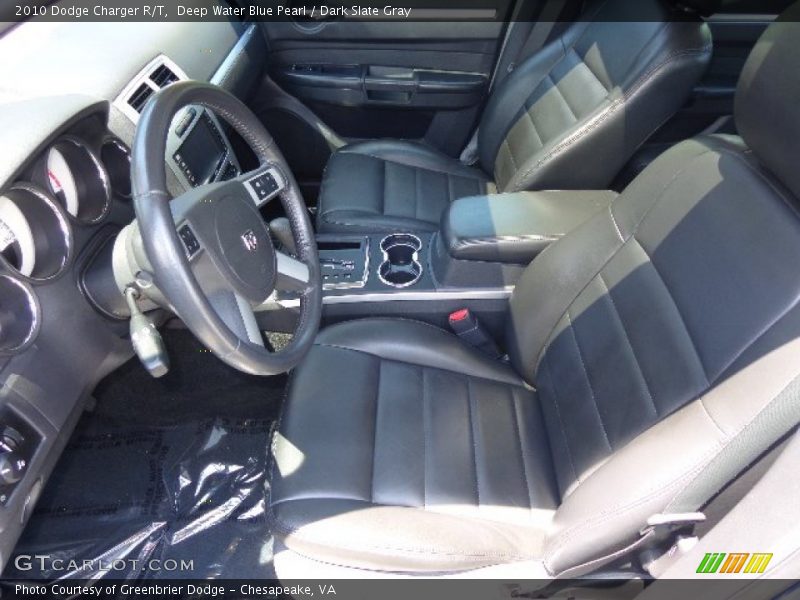 Deep Water Blue Pearl / Dark Slate Gray 2010 Dodge Charger R/T