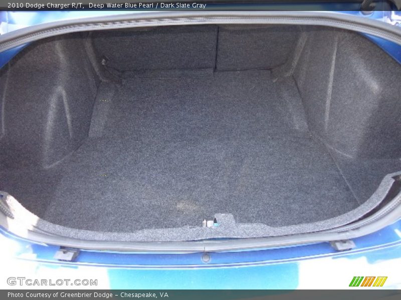 Deep Water Blue Pearl / Dark Slate Gray 2010 Dodge Charger R/T