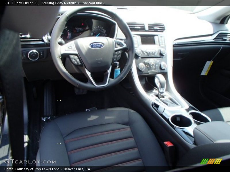 Sterling Gray Metallic / Charcoal Black 2013 Ford Fusion SE