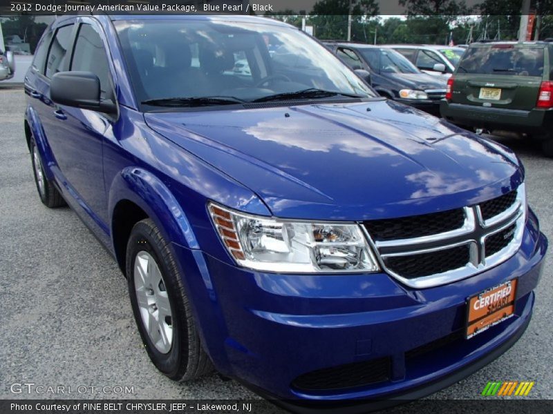 Blue Pearl / Black 2012 Dodge Journey American Value Package