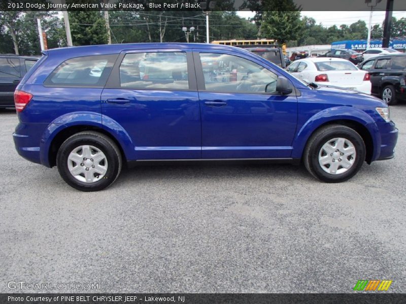 Blue Pearl / Black 2012 Dodge Journey American Value Package