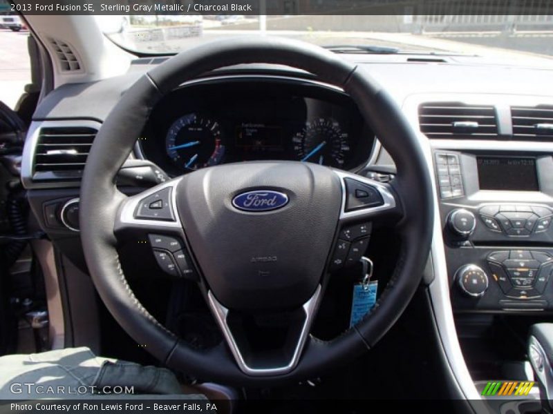 Sterling Gray Metallic / Charcoal Black 2013 Ford Fusion SE