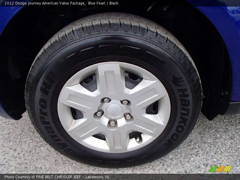 Blue Pearl / Black 2012 Dodge Journey American Value Package