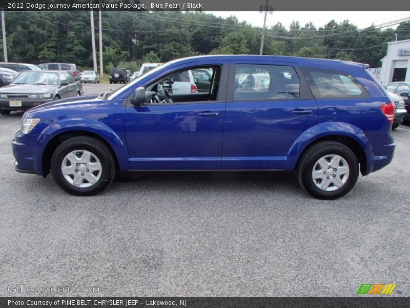Blue Pearl / Black 2012 Dodge Journey American Value Package