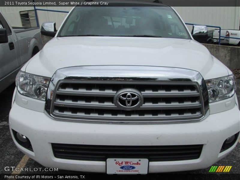 Super White / Graphite Gray 2011 Toyota Sequoia Limited