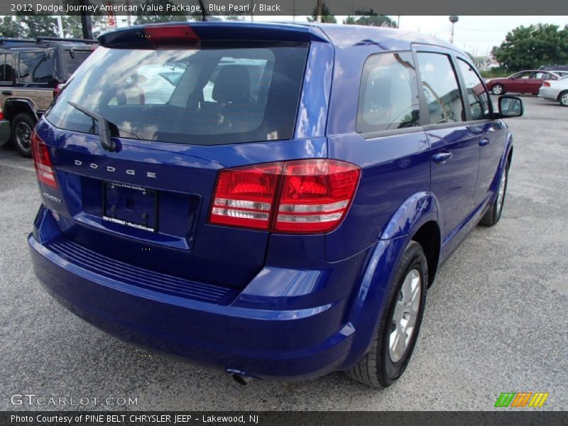 Blue Pearl / Black 2012 Dodge Journey American Value Package