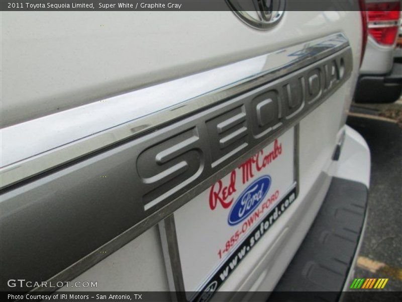 Super White / Graphite Gray 2011 Toyota Sequoia Limited