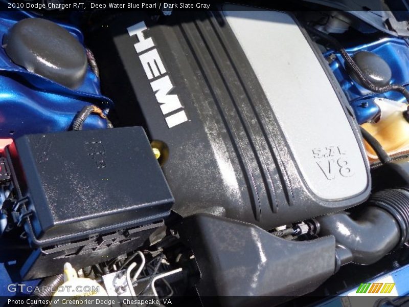 Deep Water Blue Pearl / Dark Slate Gray 2010 Dodge Charger R/T