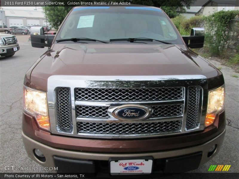 Golden Bronze Metallic / Pale Adobe 2011 Ford F150 Lariat SuperCrew